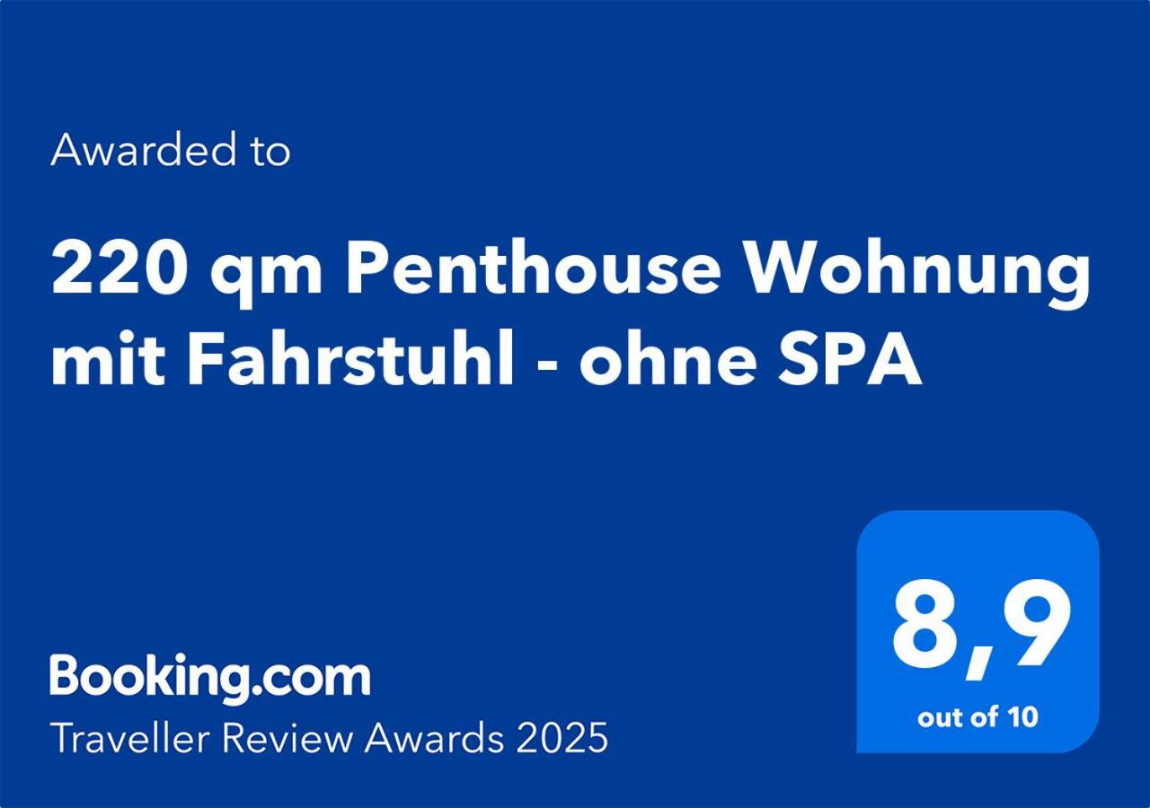 220 Qm Penthouse Wohnung Mit Fahrstuhl - Ohne Spa City Airport City Airport Mannheim Exterior foto
